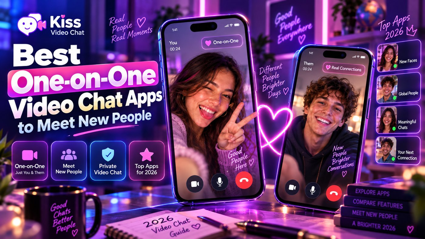 Best One-on-One Video Chat Apps to Meet New People cover for Kiss Video Chat blog