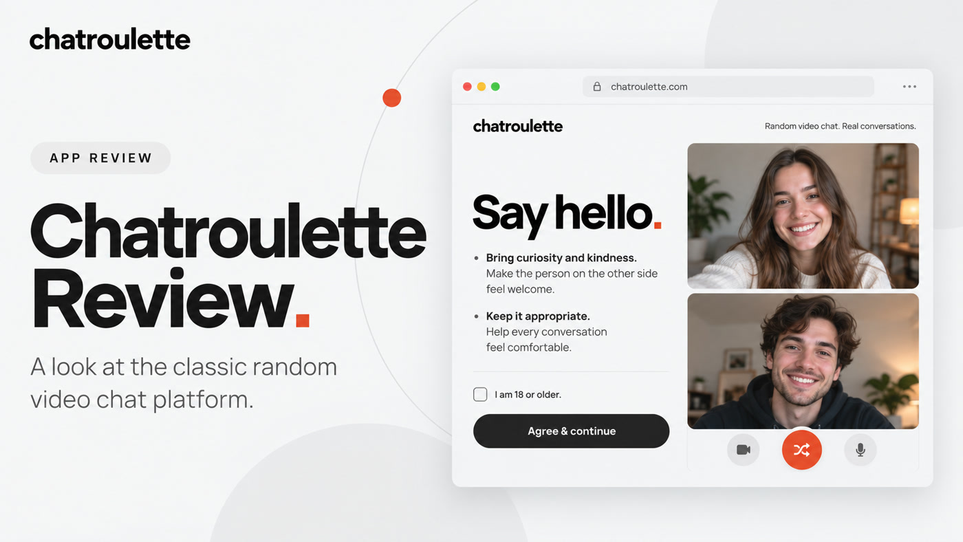 Chatroulette Review cover for Kiss Video Chat blog