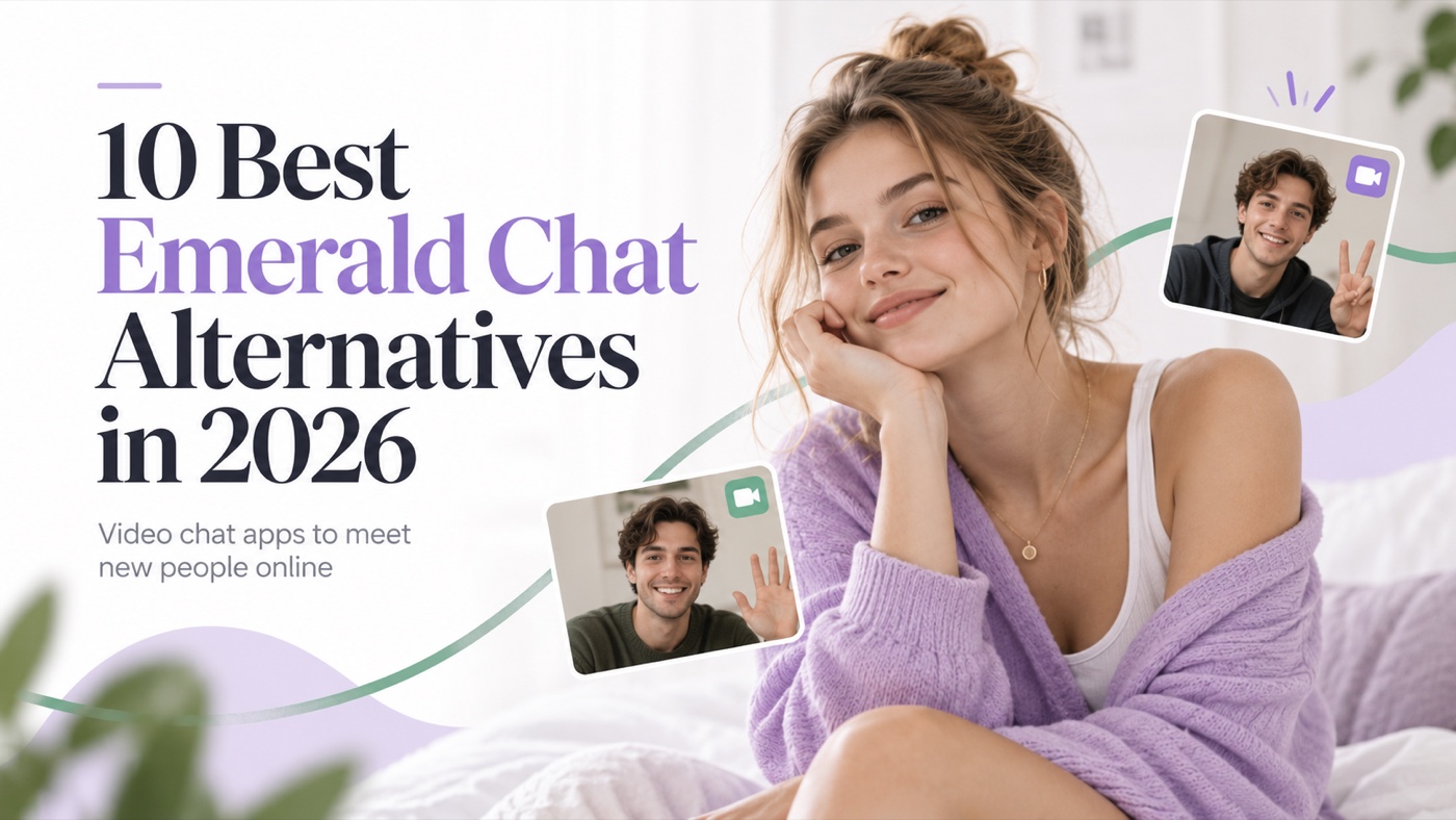 People using social video chat while comparing Emerald Chat alternatives