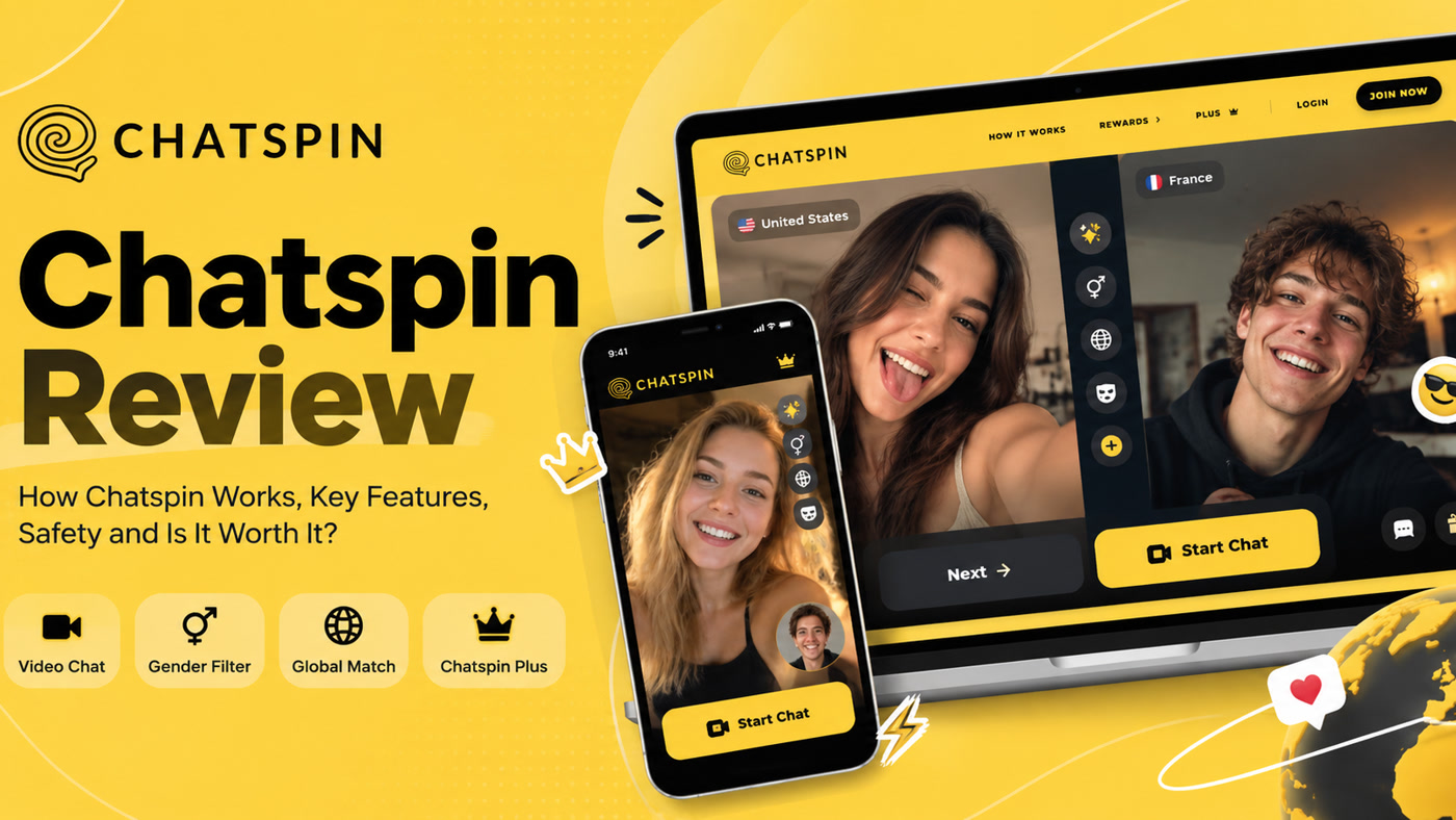 Chatspin Review cover for Kiss Video Chat blog