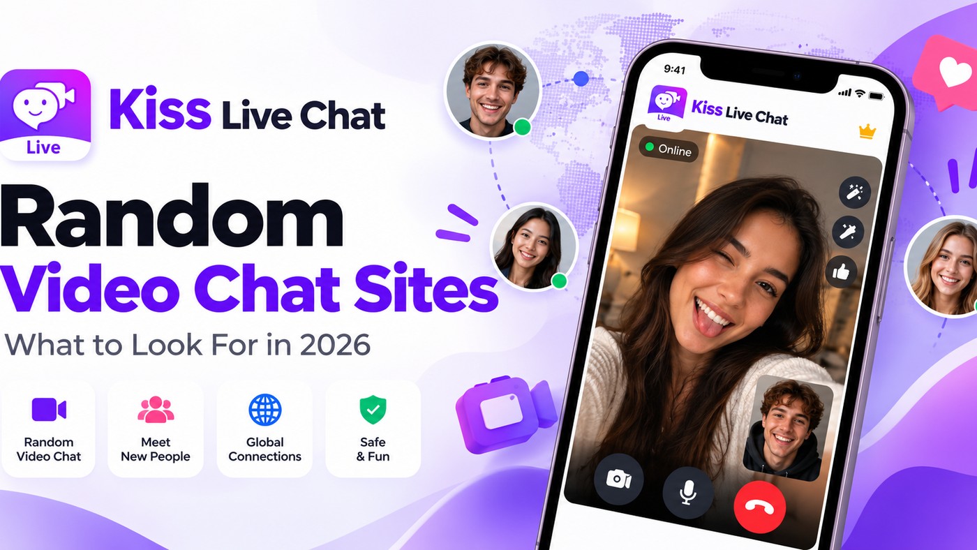 Random Video Chat Sites: How to Choose the Right One cover for Kiss Video Chat blog