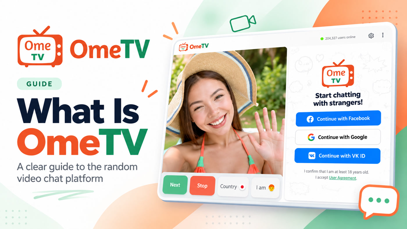 What Is OmeTV guide cover for Kiss Video Chat blog