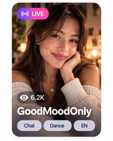 Good Mood Only live room