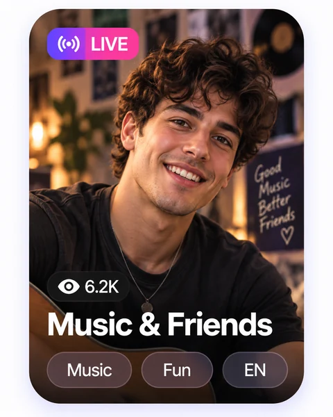 Music and Friends live room