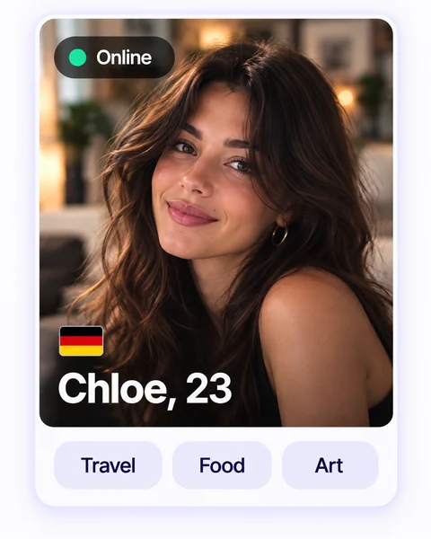 Chloe, 23, online; travel, food and art