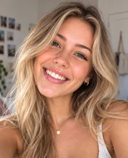 A woman in the video call